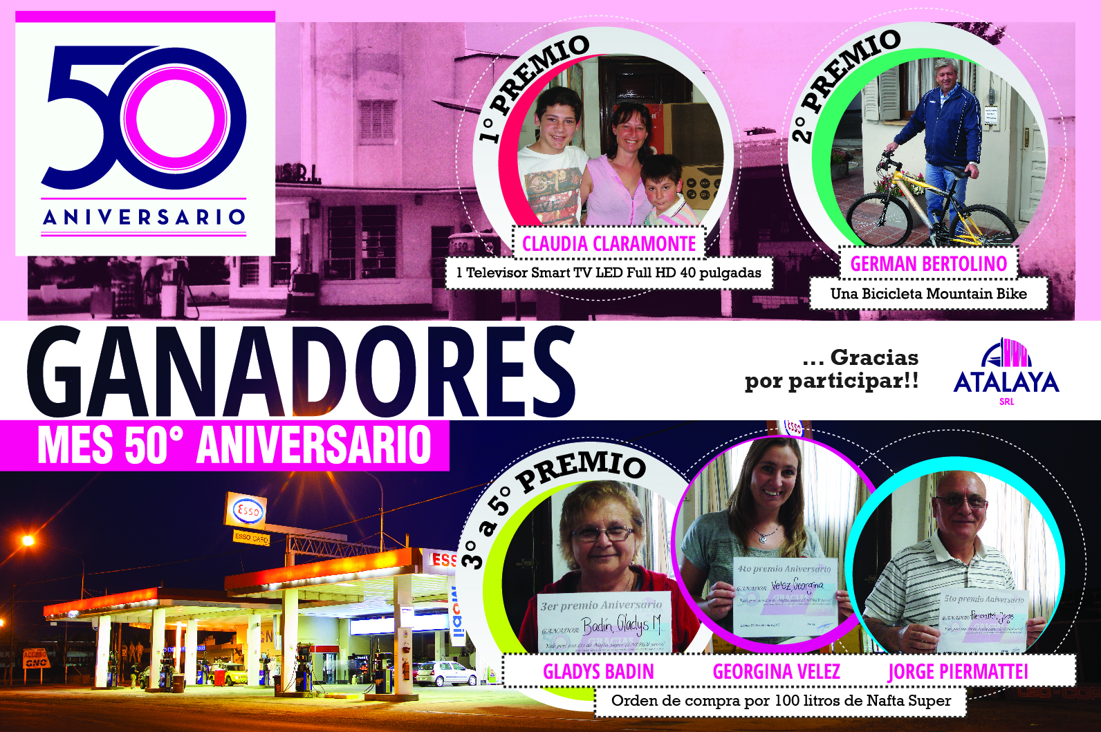 Ganadores 50° aniversario