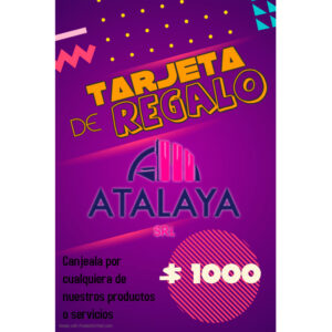 Tarjeta de regalo x $1000