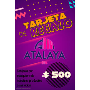 Tarjeta de regalo x $500