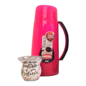 Termo Lumilagro Tango + mate de vidrio